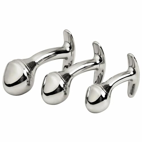 Faux godemichet anal en métal et perles d'exception pour des sensations intenses