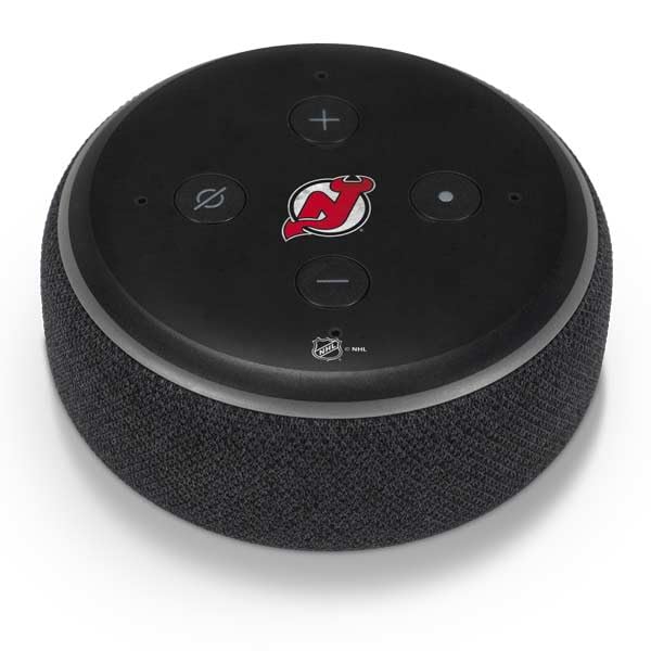 Skinit Decal Audio Skin Compatible with Amazon Echo Dot 3 - Officially Licensed NHL New Jersey Devils Distressed Design