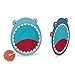 B. toys by Battat – Palla e Racchette da spiaggia a Forma di Squalo – Critter Catchers – Gioco di acchiappa – Set per Bambini di 3 Anni in Su (3 pezzi)