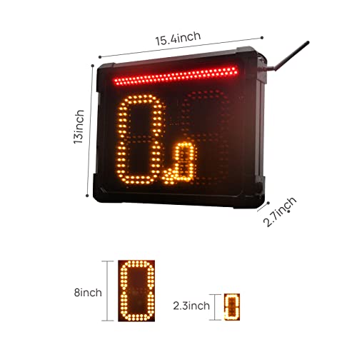 Ganxin Basketball Shot Clock & Led Light,12/14/24 Seconds Countdown Timer And Custom Preset Timer, With Console & Remote Contorller (Two Clocks) #TOP3