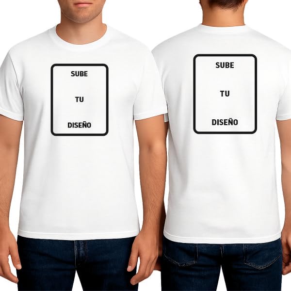 C&P Camiseta Personalizada, Manga Corta, 100% algodón, impresión de Calidad, Elige tu Talla y Color Ideal.