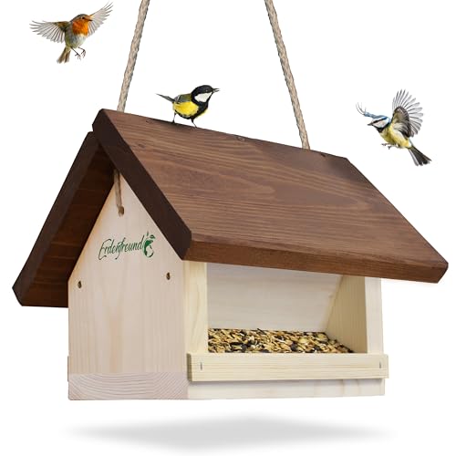 ERDENFREUND® Vogelfutterhaus mit Silofunktion für...