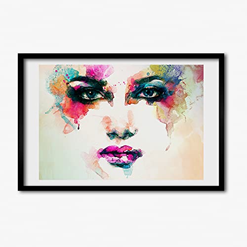 Cadre photo affiche 60x40 cm Tulup et tableau peinture décoratif portrait de femme