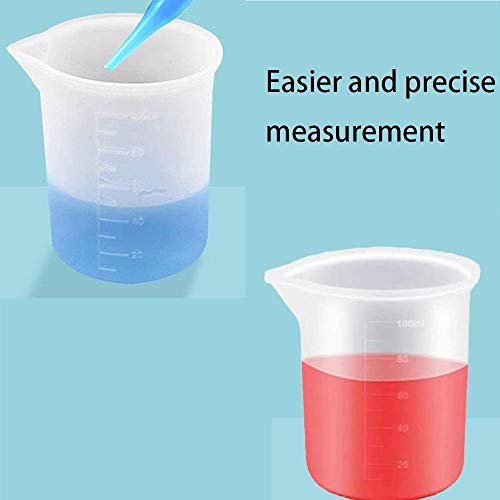 10 Vasos Medidores de Silicona 100 ml miniatura 6