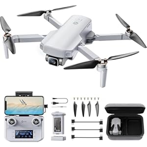 Holy Stone HS360E GPS Drone with 4K EIS Camera, 6KM Image Transmission, 1200W Sensor, 30 Mins Flight Time, Foldable RC Quadcopter with Follow Me, Auto Return, 249g Lightweight Camera Drone for Adults