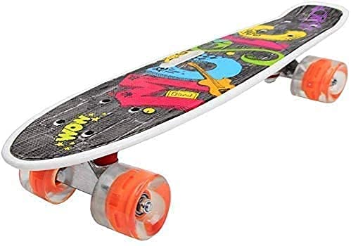 Dizaa Wave Board Skate Board with Carry Bag LED Flash Colorful Lights in 2 Wheels for Outdoor for Kids Skateboard for Kids (B0C7J26HT4) Amazon Price History, Amazon Price Tracker