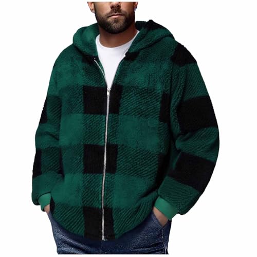 Men's Zip Up Hoodies Jackets Classic Sweatshirts,Mens Warm Fleece Crewneck Long Sleeve Sweater Winter Clothing 2025