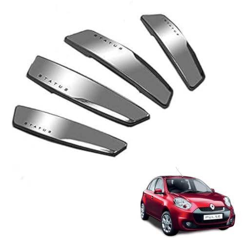 Image of Autokaar Status Car Door Edge Guard Scratch Protector Silver Universal for Renault Pulse /Kwid /Triber /Kiger /Duster
