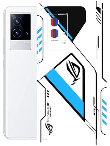 Image of AtOdds - Full Body Back Screen Guard Protector Film - Lamination Wrap Skin Sticker Compatible with IQOO 9 | Scratchproof Matte Finish (RogBlue)
