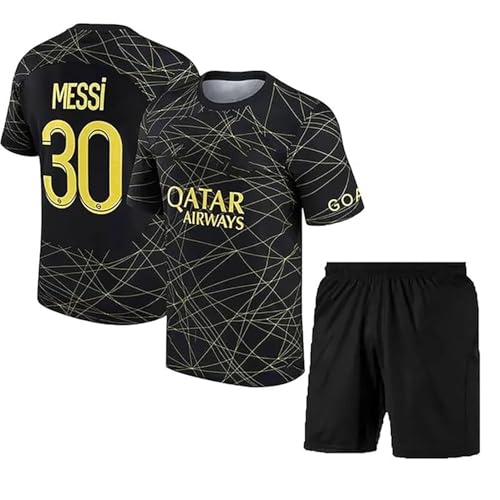 Image of Mbappe 9 Sports Football Team Jersey Boys Tshirt with Printed Shorts 2024 for Men & Kids & Boys (Kid's, Boy's& Men)