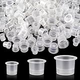 300 Pieces Tattoo Ink Caps,Tattoo Cups,Pigment Cups,Makeup Container Cap - 100 Small,100 Medium,100 Large - for Ink,Paints,Glues