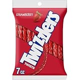TWIZZLERS Twists Strawberry Flavored Licorice Style, Chewy Candy Bag, 7 oz