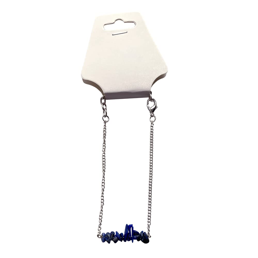 VIE Silver Chain Chips Bracelet, Lapis Lazuli, One