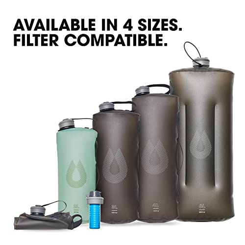 Hydrapak-Seeker-Collapsible-Water-Storage-2L70oz-BPA-PVC-Free-Camping-Hydration-Reservoir-Bag-Mammoth-Grey