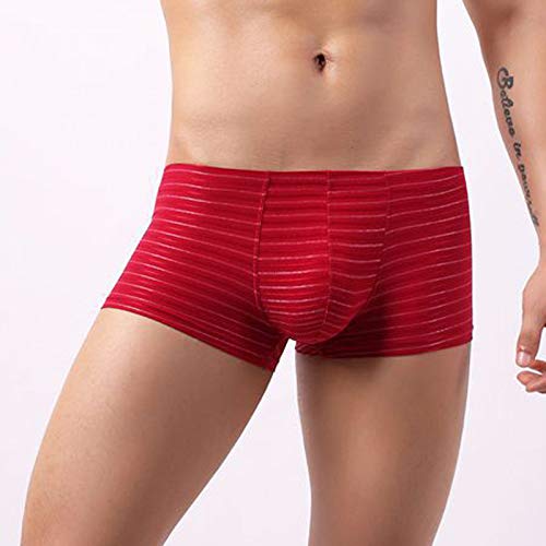 Boxershorts voor heren, katoenen onderbroek, basic boxerbroek, gestreept, ondergoed, broekje, gemiddelde taille, zacht… - Afbeelding 4
