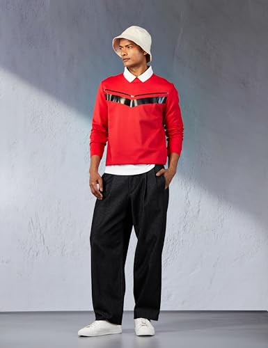 Image of Allen Solly Men's Cotton Crew Neck Casual Sweatshirt