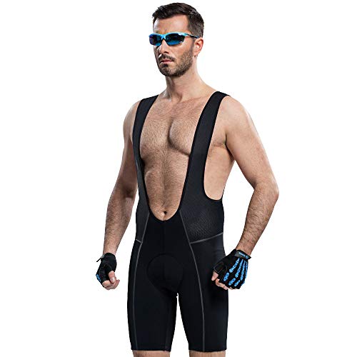 image for MEETYOO Men's Cycling Bib Shorts, 3D Padded Short Bike Bib, Quick Dry 