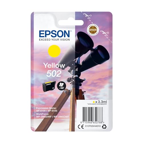 Epson 502 Yellow Binoculars Genuine Ink Cartridge