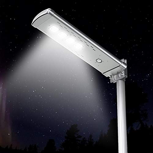 NAVITAS3000 Lumens (30W) Solar Garden/Street Solar Light with Remote Control in Grey Color