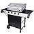 Charbroil® Performance Series™ Amplifire™ Technology 4-Burner with Side Burner Cart Propane Gas Stainless Steel Grill - 463331021