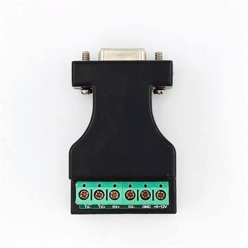 DB9 RS232 to RS422 Converter Com Adapter RS-232 to RS485 Integrated Connector Serial to 232-485/422 Communication Full Duplex