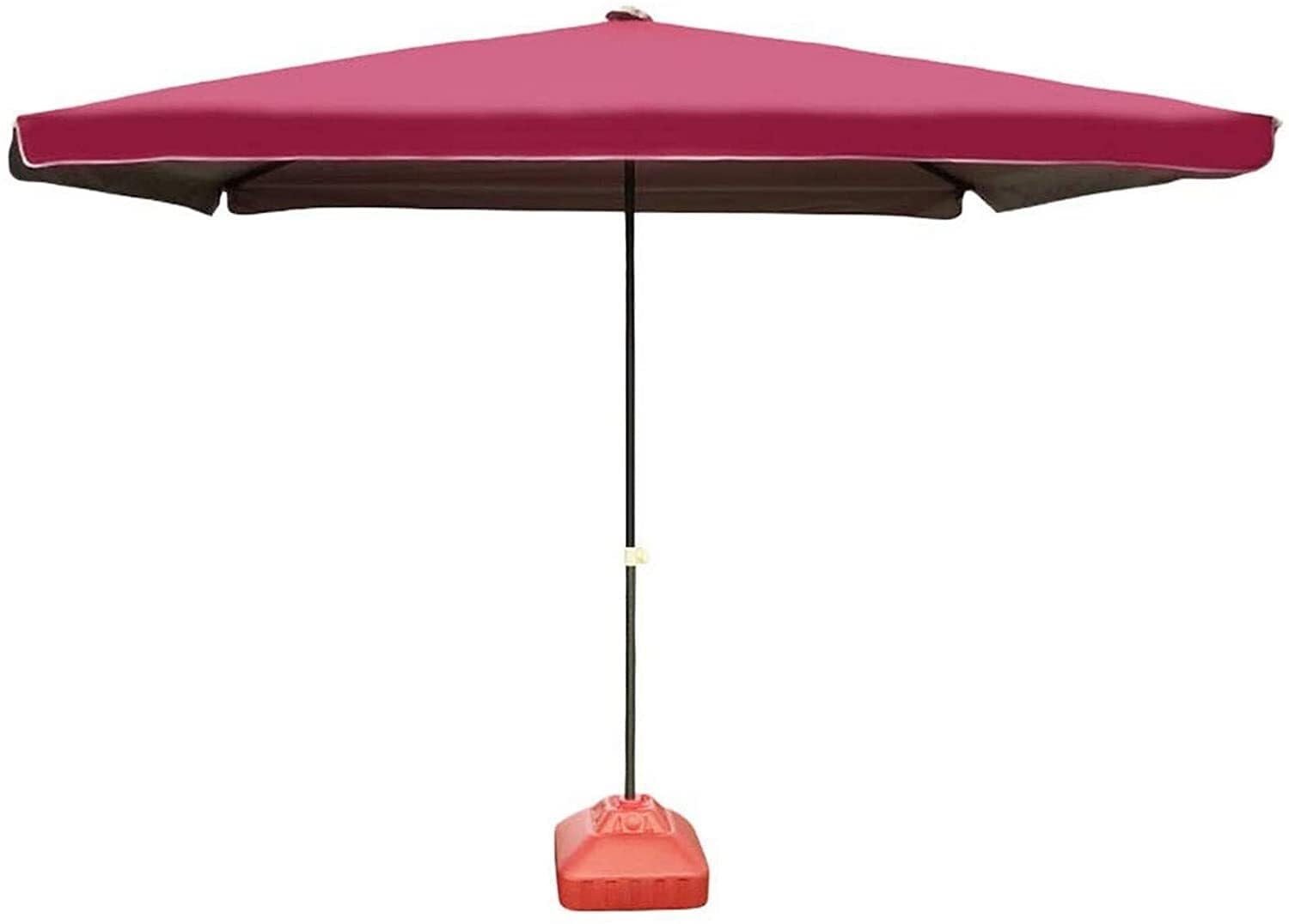 WDSOPK 9Ft Outdoor Market Umbrella, Square Patio Parasol with UV Protection, Waterproof Sun Shelter for Garden, Deck, Beach, and Tables Portable
