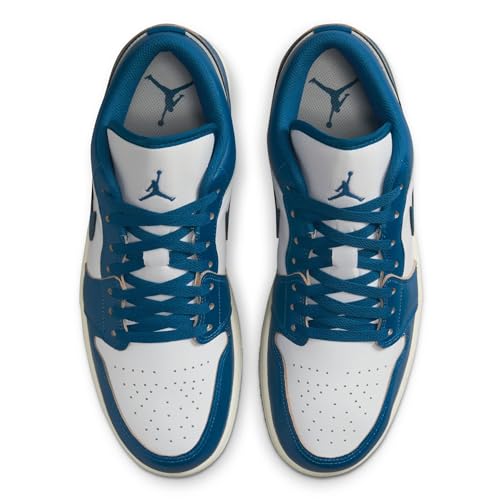 NIKE Air Jordan 1 Low SE Men's Shoes (FN5214-141, White/Blue Grey/Sail/Industrial Blue) Size 83