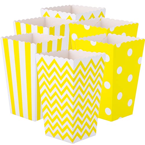 BESTYASH 48pcs Paper Popcorn Boxes for Thanksgiving Disposable Snack Containers Light Portable Theaters Parties