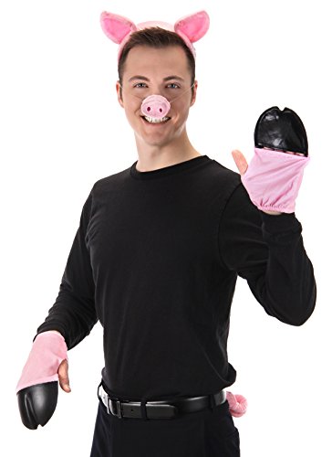 Pig Front Hooves Costume Accessory Hand Covers for Adults and Kids Pink - //coolthings.us