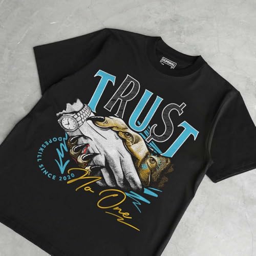 Image of DopeSkill Graphic Tee Streetwear Hip Hop Hypebeast Unisex T-Shirt Sneaker Colour Matching Shirts Rapper Mouth