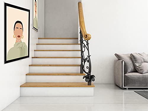 Image of MEERA originals,Expressions, (1 Units) Framed Art PREMIUM COTTON CANVAS for Home Decor, Garden Decor and Office Decor. (matted laminate, jumbo)