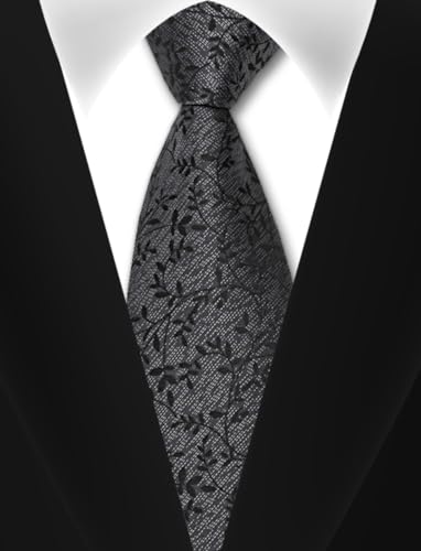 Image of Men's Tie Set with Pocket Square and Cufflinks | 100% microfiber; tie 59 x 3.15 in; square 10 x 10 in; gift box included