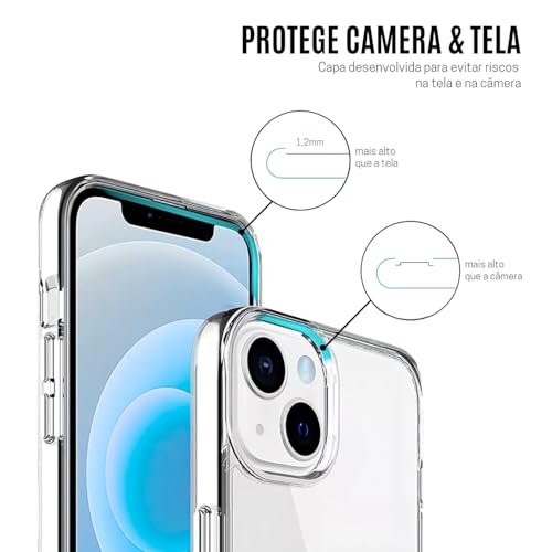 [Capa Mag-safe para iPhone 15] Capinha Clear Case Magnetica Premium com Proteção de Camera Compative
