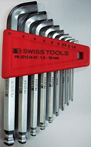 Irega PB Swiss Tools Allen Hex Esferica 100o 2212hc 10 mm