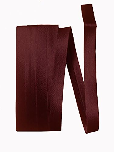 Bias Satin Tape ~ 1/2" Wide Double-fold Bias Tape ~ Crimson Red ~ Poly Cotton (3 Yards / Pack) Set of 4