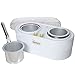TOO NAKED HAIR REMOVAL Premium Double Wax Warmer, Dual Hair Removal Paraffin Wax Warmer with Adjustable Temperature Controls