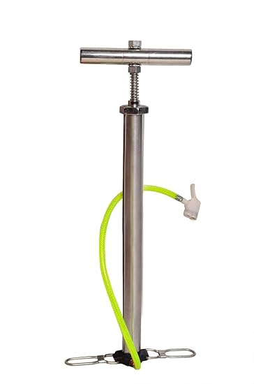 Target20 High Pressure Steel Bicycle Air Pump Tyre Inflator Cycle Pump for Cycles, Toys Delux BCP Chrome - Silver