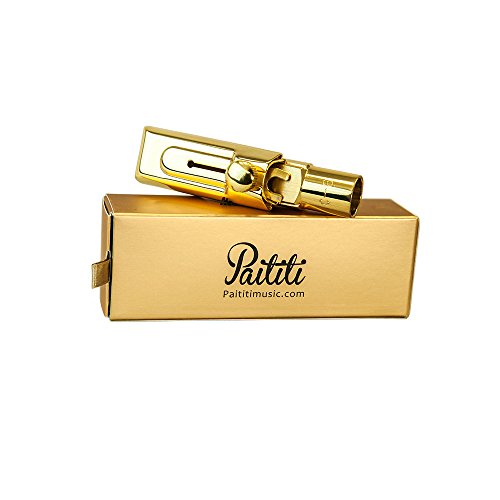 Paititi Professional Gold Plated Alto Saxophone Metal Mouthpiece #6