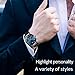 OLEVS Ultra Thin Blue Dial Watches for Men Waterproof Mens Fashion Minimalist Inexpensive Watches with Date Analog Quartz Stainless Steel Couples Watch for Men