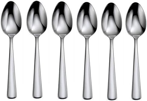 JenniferBasics Stainless Steel Dinner spoons with Square Edge, Pack of 12