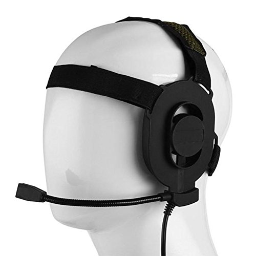 Preisvergleich Produktbild ledmomo Gegensprechanlage Helm Einfache Seite Taktik Kopfhörer Militärische Gegensprechanlage (schwarz)