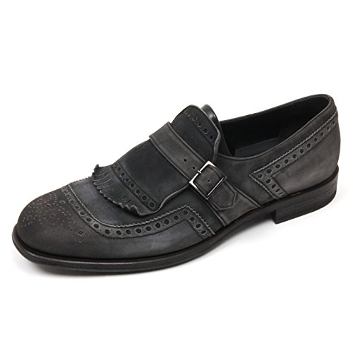  ALTIERI C3886 Scarpa Uomo Milano Scarpe con Frangia Grigio Shoe Man [41.5]