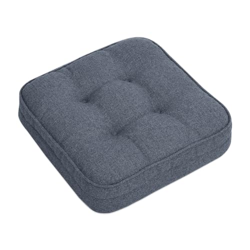 GOFORIT Coussins chaise cuisine 16"x16", gris foncé