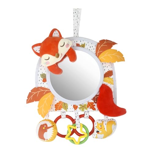 Jouet d'activité pour bébé avec miroir de voiture visible, réglable, pour siège auto, poussette, berceau, couchette et couché sur le ventre, avec hochets...