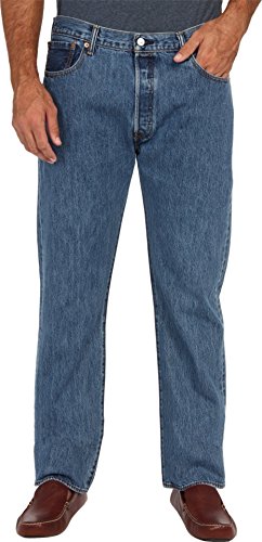 Image of Levi's Men's Big and Tall 501 Original Fit Jean, Medium Stonewash, 32W x 38L