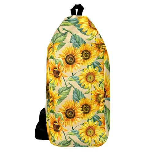 Sac à dos aquarelle tournesol idéal pour vos randonnées et sorties urbaines