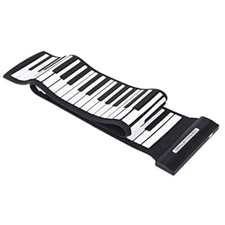 KUANDARM Piano Pliant Main Roll Piano, 88 Touches Rechargeable Roll Up Piano Clavier, Support MIDI, Instruments de Musique Pliants Idéal Cadeau pour Enfants Jouets Éducatifs Musique Débutant débutant - Les Beatles, Paul McCartney, John Lennon, RIngo Starr, George Harrison