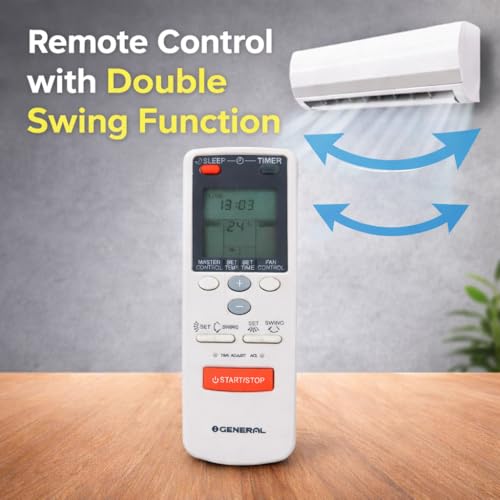 Image of Electronic Spices AC Remote | Compatible with O General AC (Model AC-47) with AAA Batteries