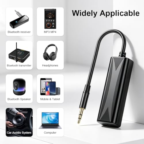 Image of ZORBES Upgraded 3.5mm AUX Ground Loop Noise Isolator, Buzzing Noise Filter with 3.5mm Audio Cable for Car, Home & Travel, Plug-and-Play Hi-Fi Sound with ABS Housing for Car Audio /Home Stereo System