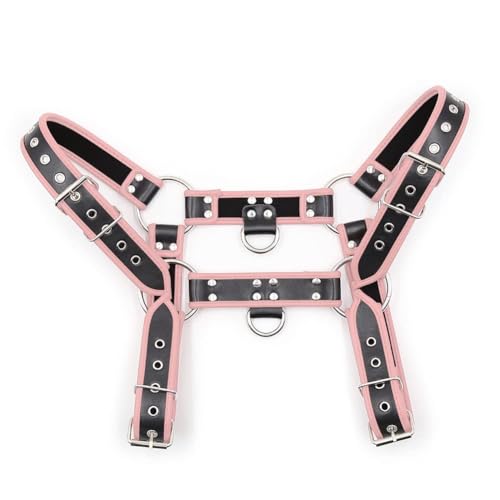 Punk PU Leather Harness for Man Adjustable Leather Harness Body Chest Half Harness Punk Belt Clubwear Costume2